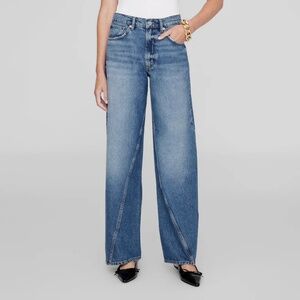 Anine Bing Brie Jean in Aegean Blue